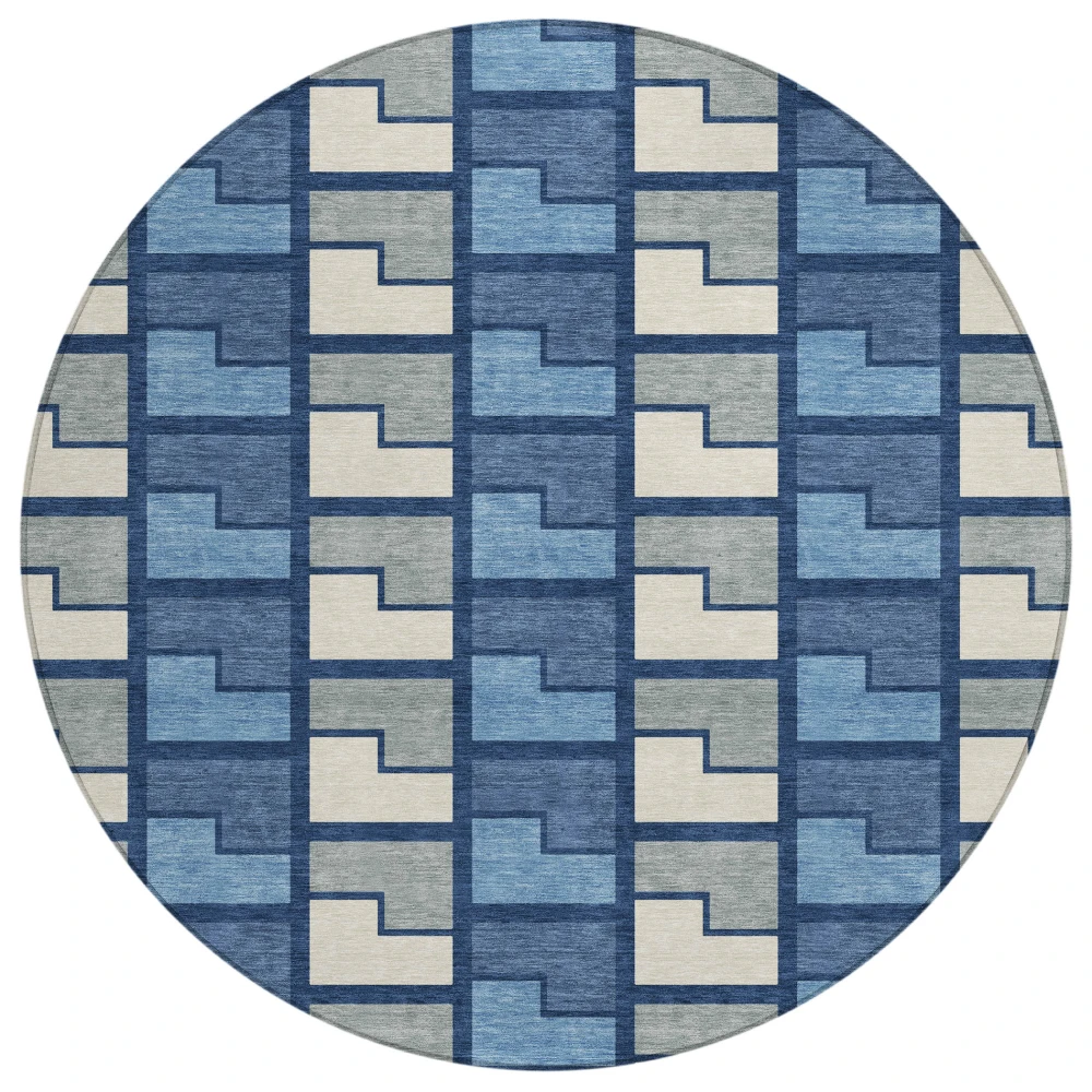 Chantille ACN2417 Navy 8' x 8' Rug