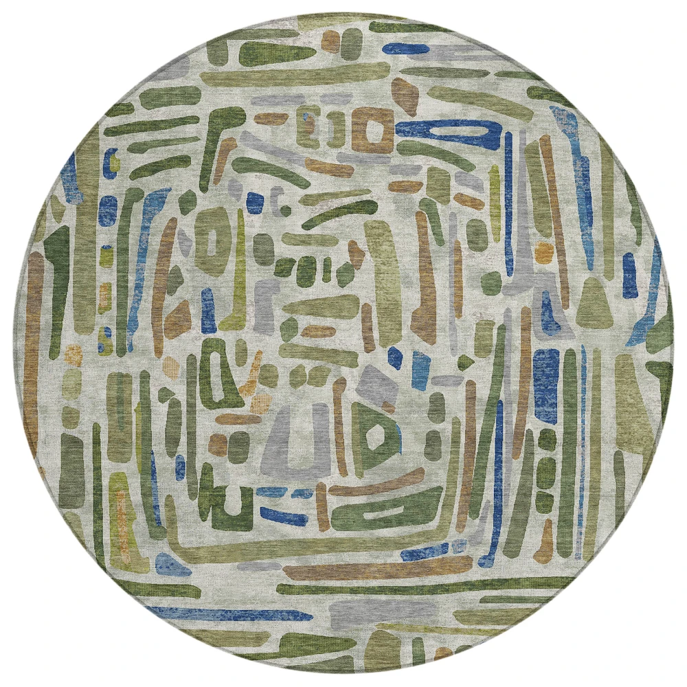 Chantille ACN2432 Green 8' x 8' Rug