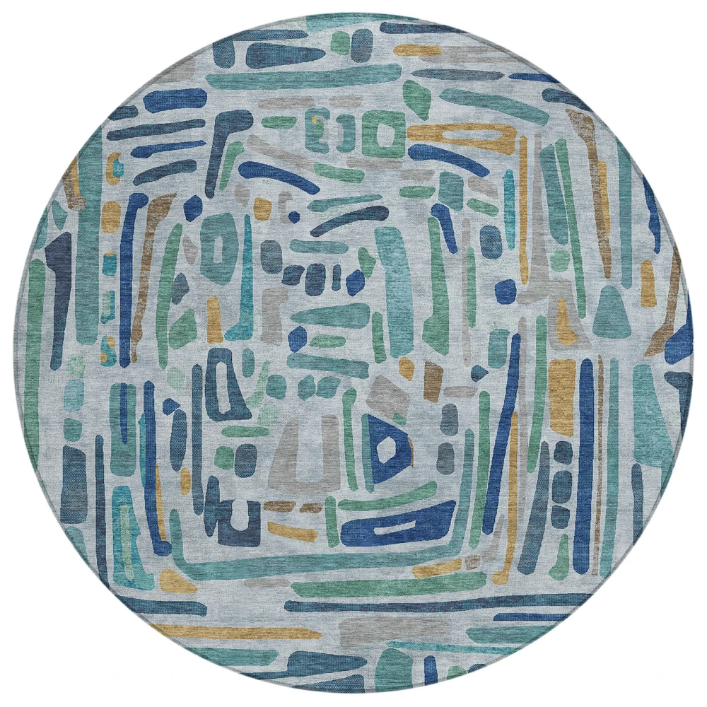 Chantille ACN2432 Teal 8' x 8' Rug