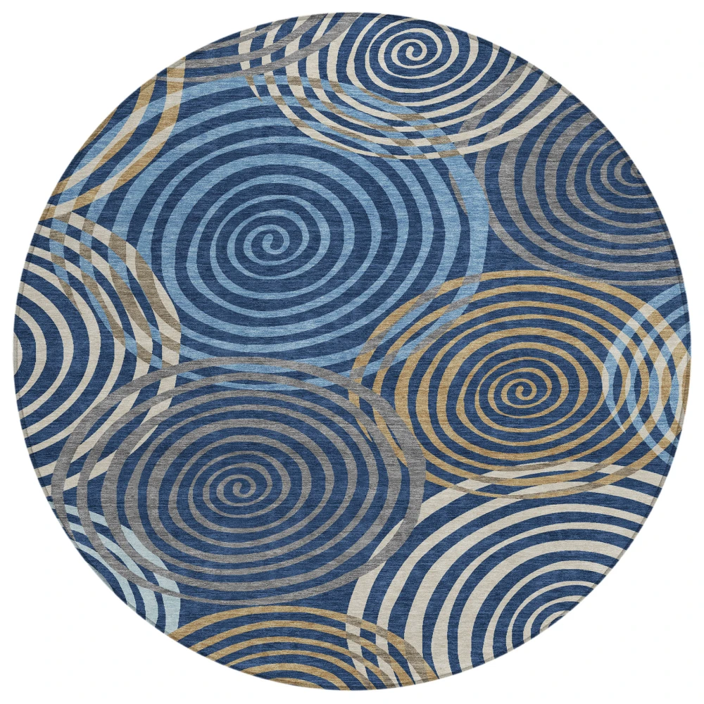 Chantille ACN2435 Navy 8' x 8' Rug
