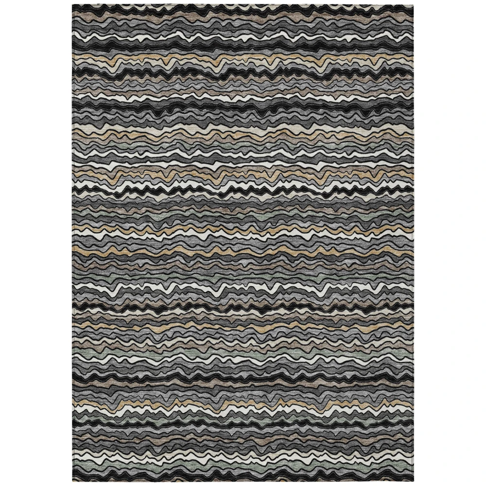 Chantille ACN2436 Black 3' x 5' Rug