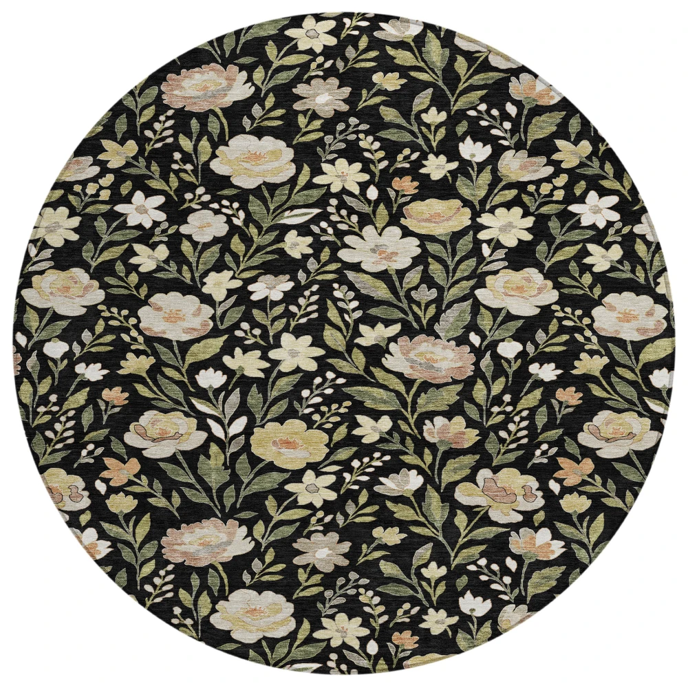 Chantille ACN2438 Black 8' x 8' Rug