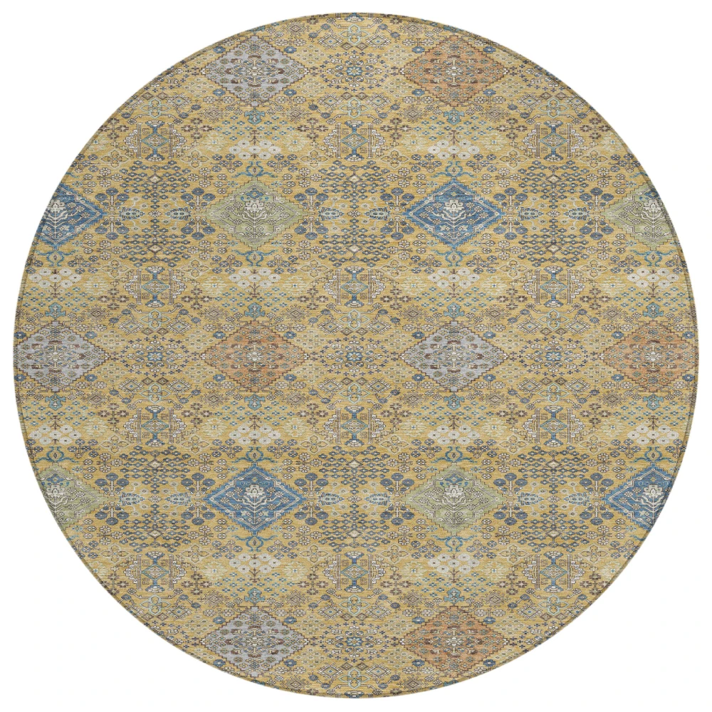 Chantille ACN2440 Gold 8' x 8' Rug