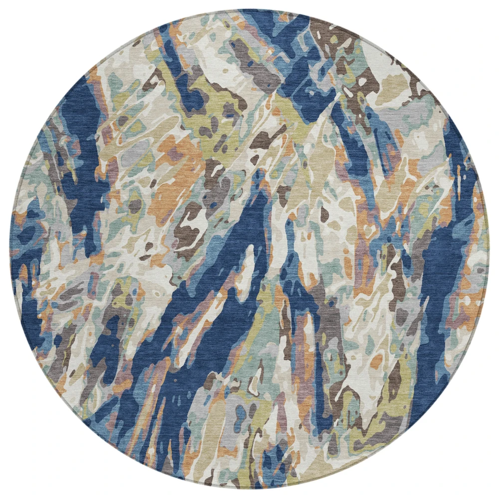 Chantille ACN2441 Navy 8' x 8' Rug