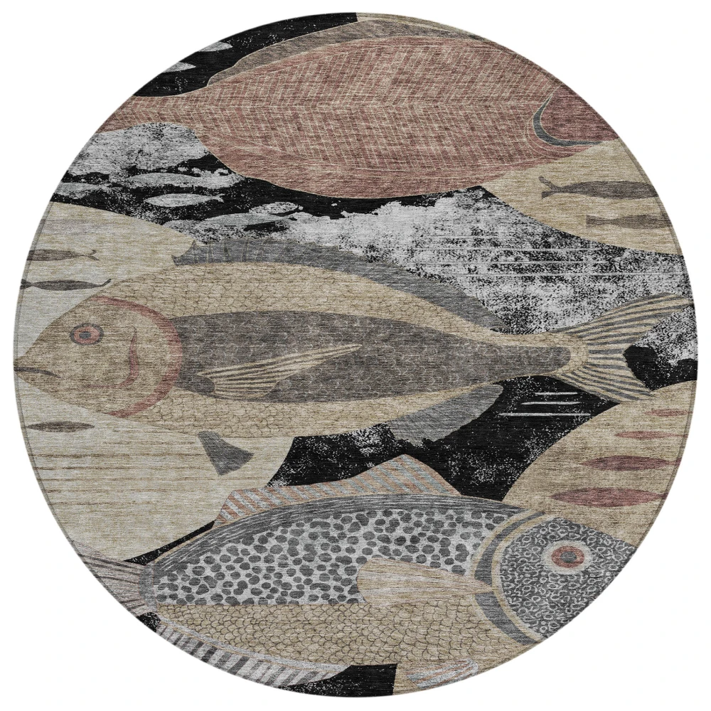 Chantille ACN2447 Black 8' x 8' Rug