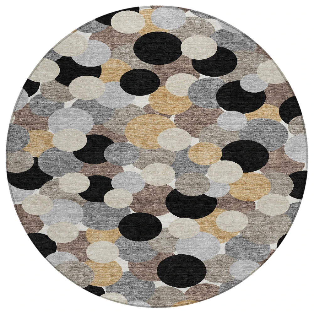 Chantille ACN2450 Black 8' x 8' Rug