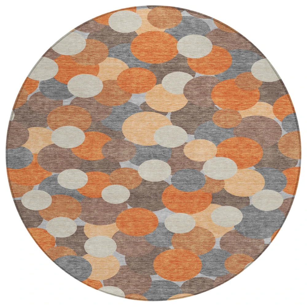 Chantille ACN2450 Orange 8' x 8' Rug