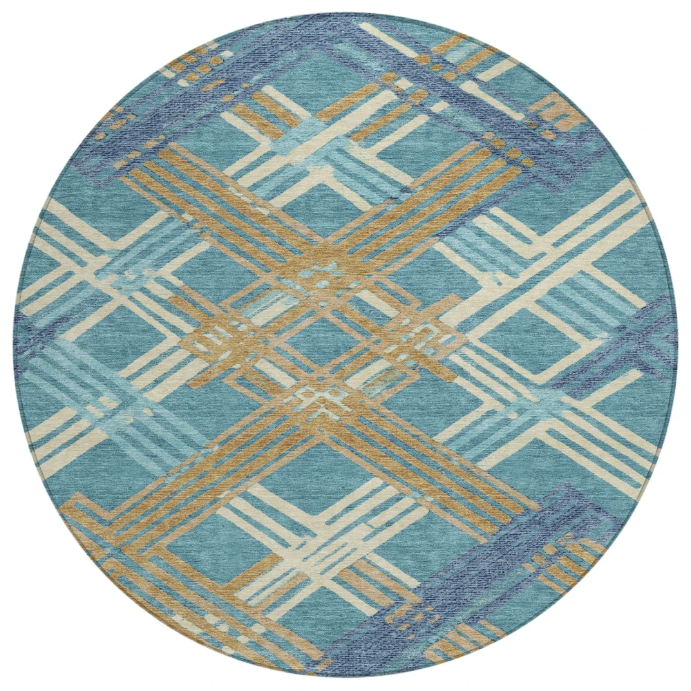 Chantille ACN2452 Teal 8' x 8' Rug