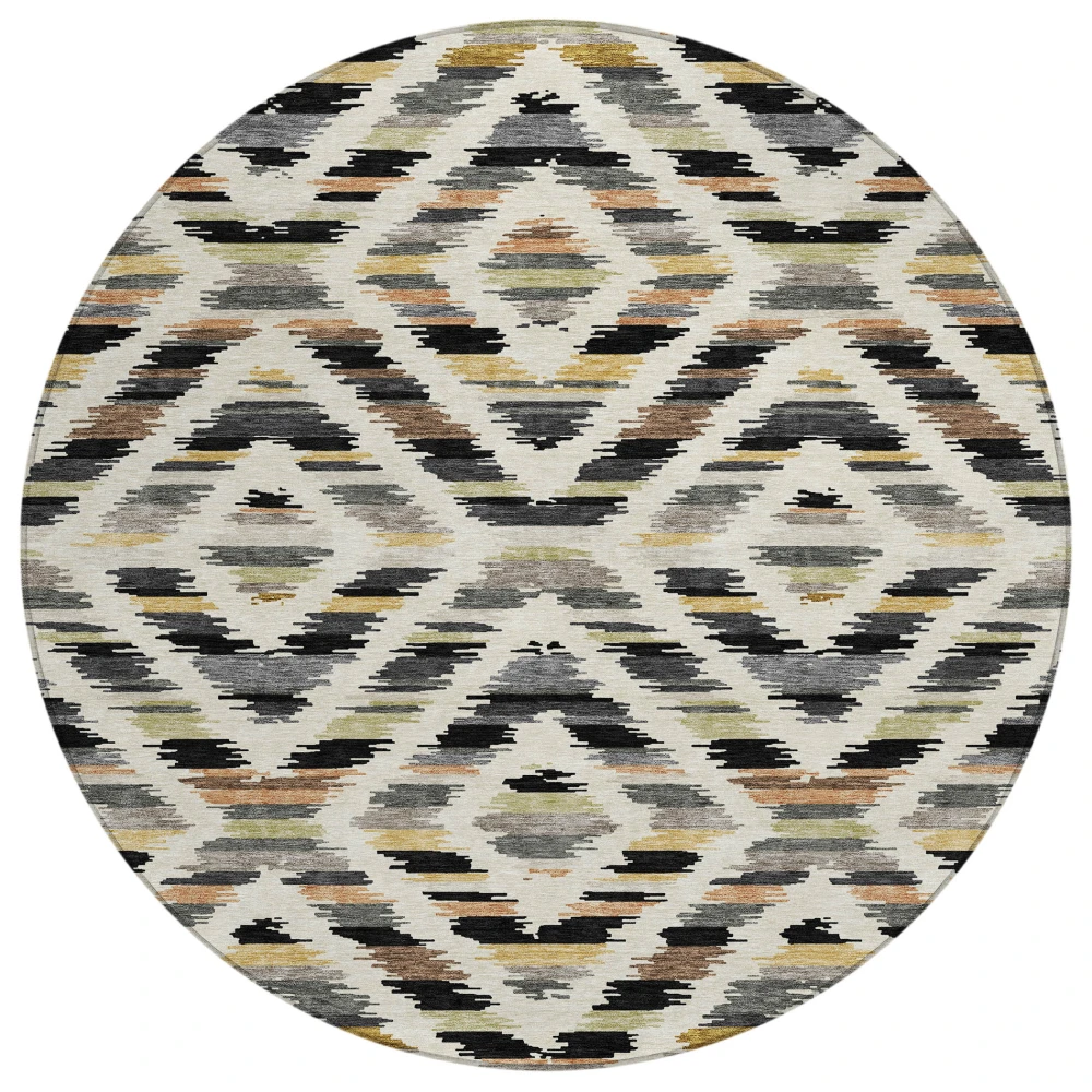 Chantille ACN2453 Black 8' x 8' Rug