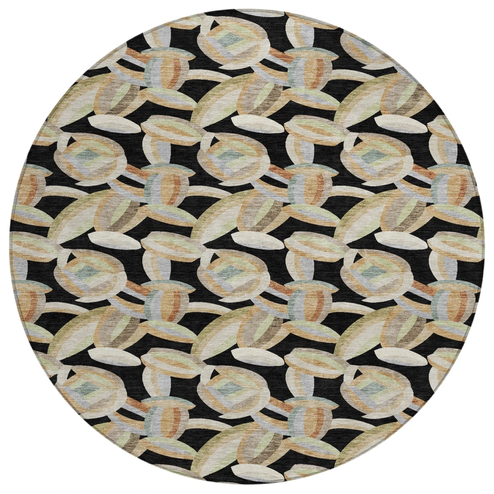 Chantille ACN2454 Black 8' x 8' Rug
