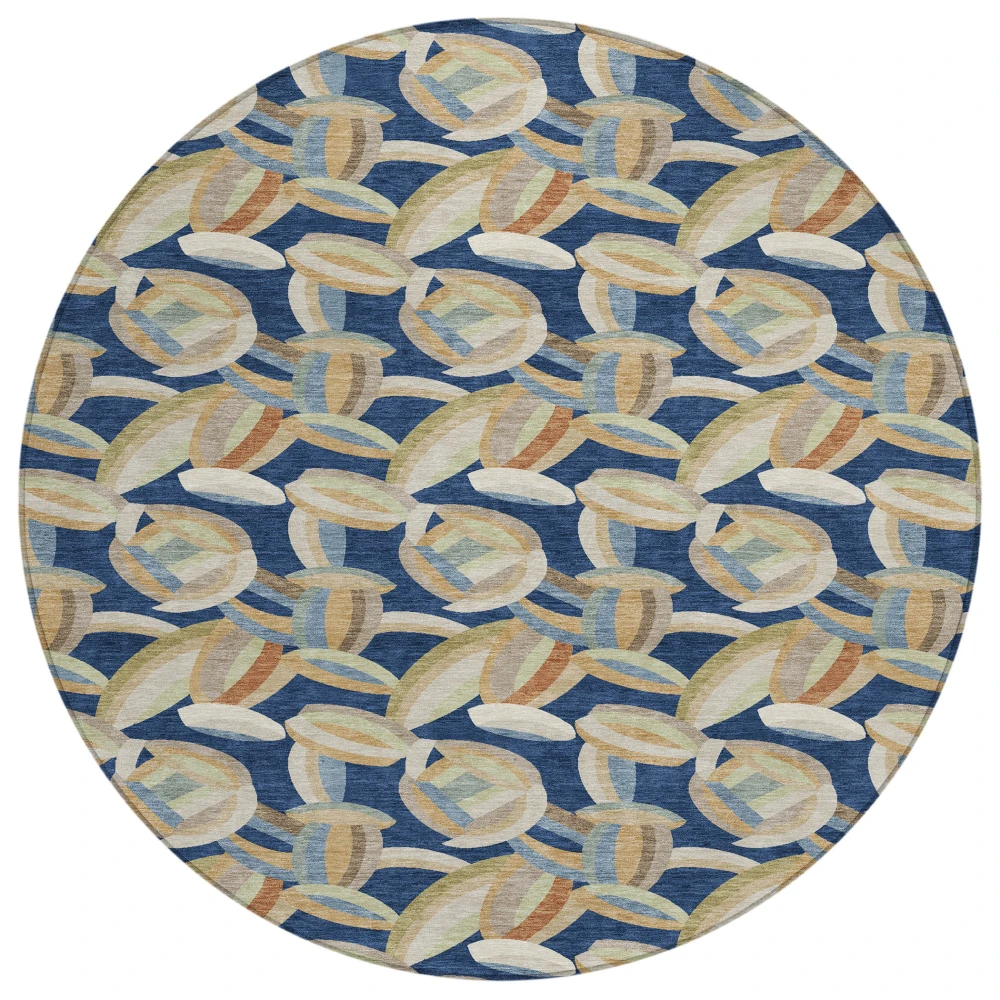 Chantille ACN2454 Navy 8' x 8' Rug