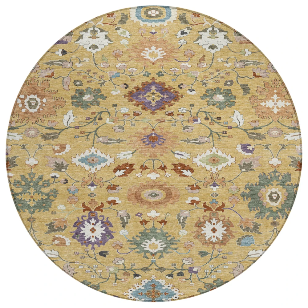 Chantille ACN2458 Gold 8' x 8' Rug