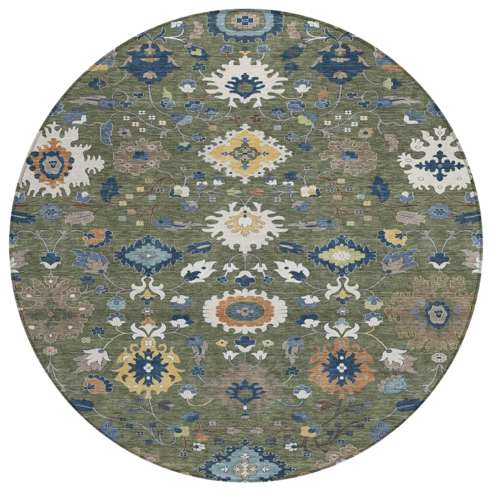 Chantille ACN2458 Olive 8' x 8' Rug
