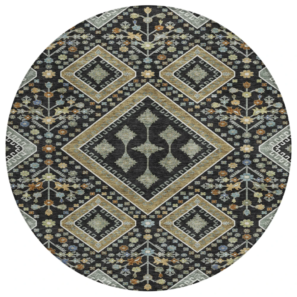 Chantille ACN2459 Black 8' x 8' Rug