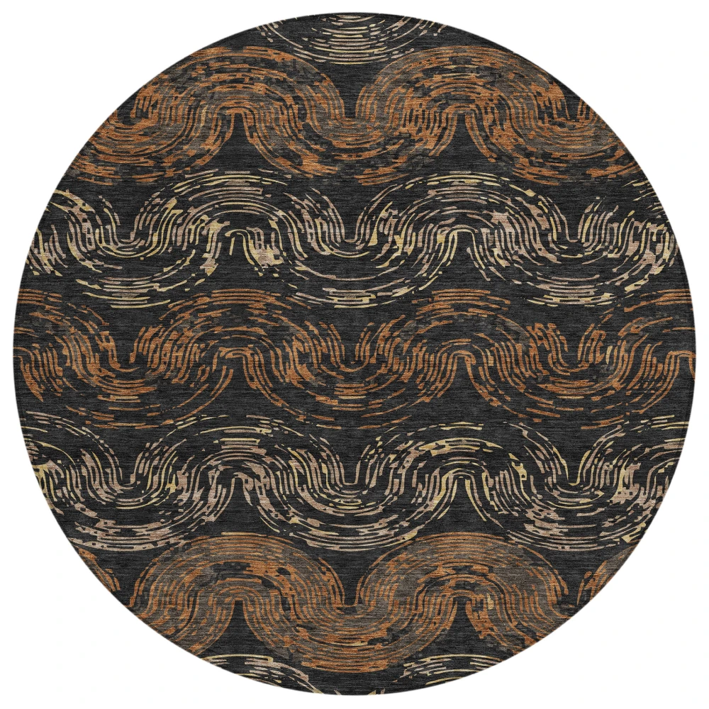 Chantille ACN2461 Black 8' x 8' Rug