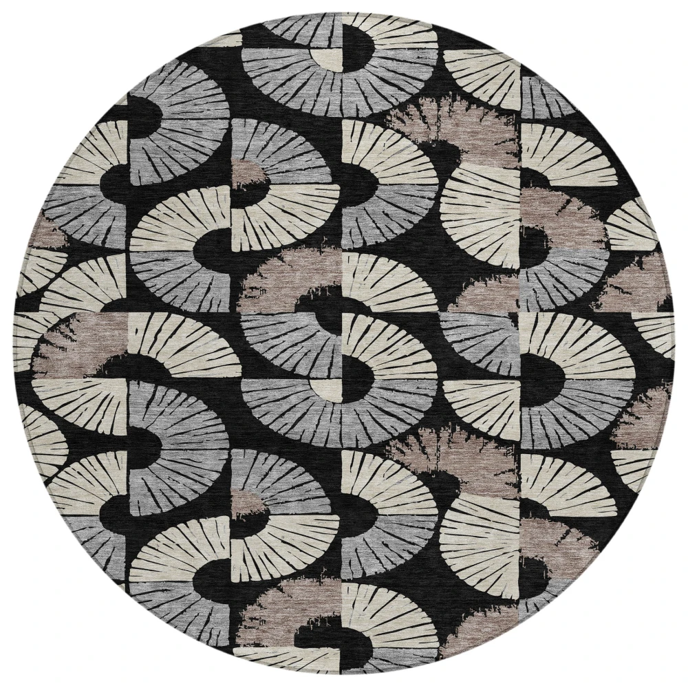 Chantille ACN2462 Black 8' x 8' Rug