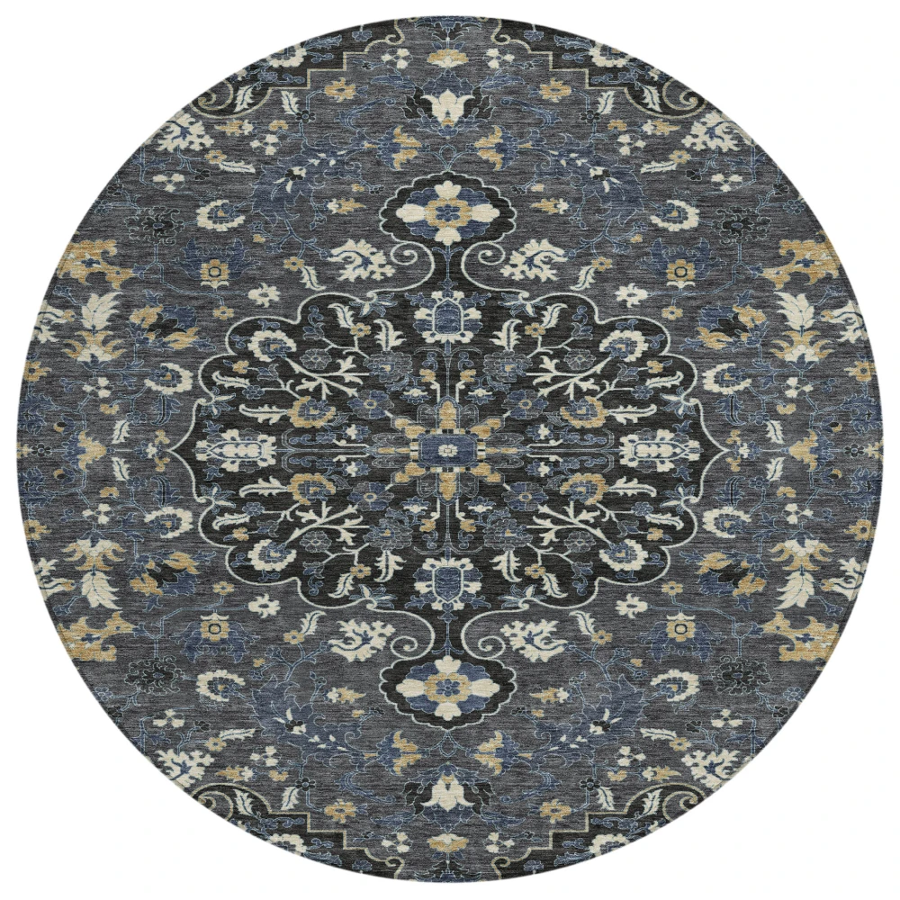 Chantille ACN2463 Black 8' x 8' Rug