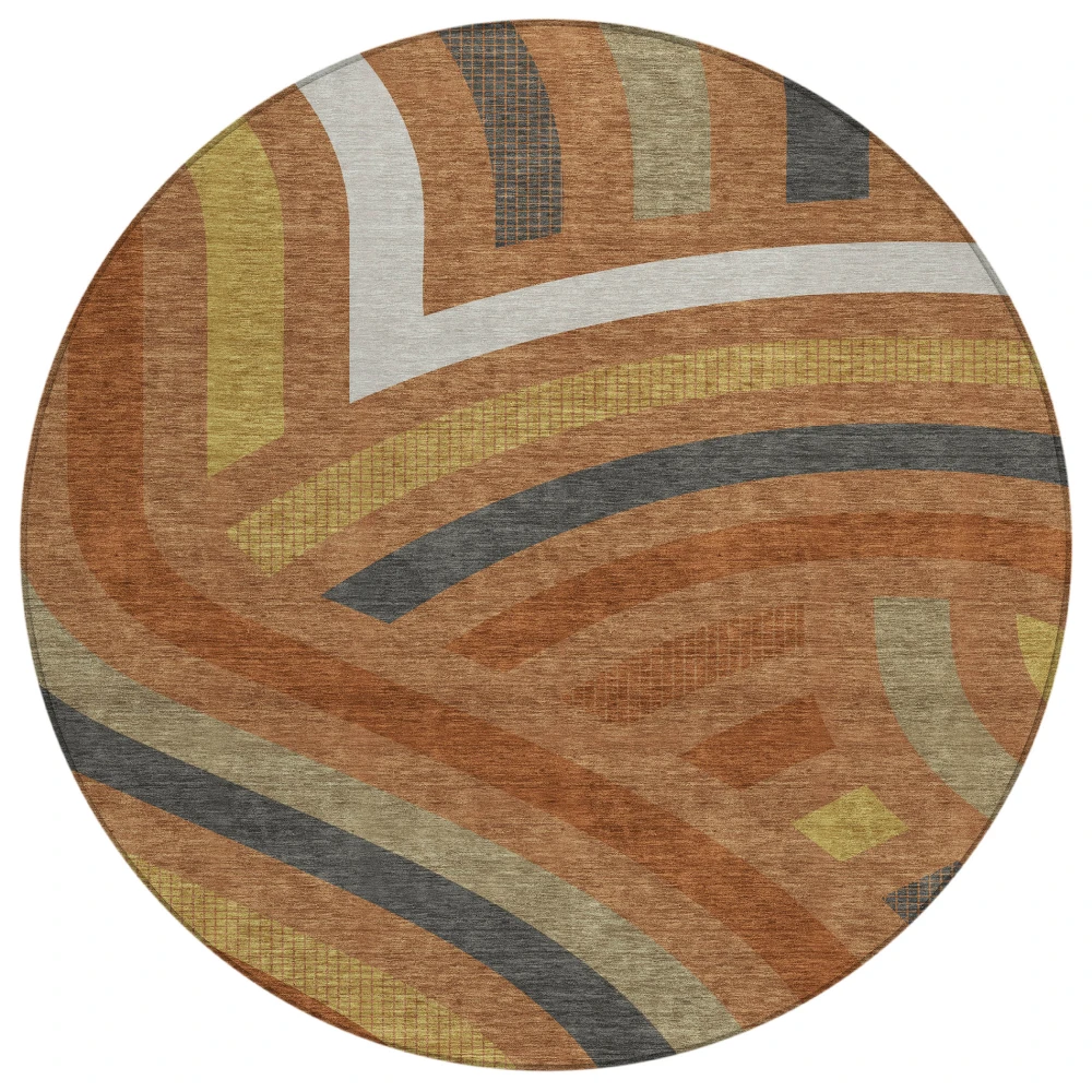 Chantille ACN2467 Terracotta 8' x 8' Rug