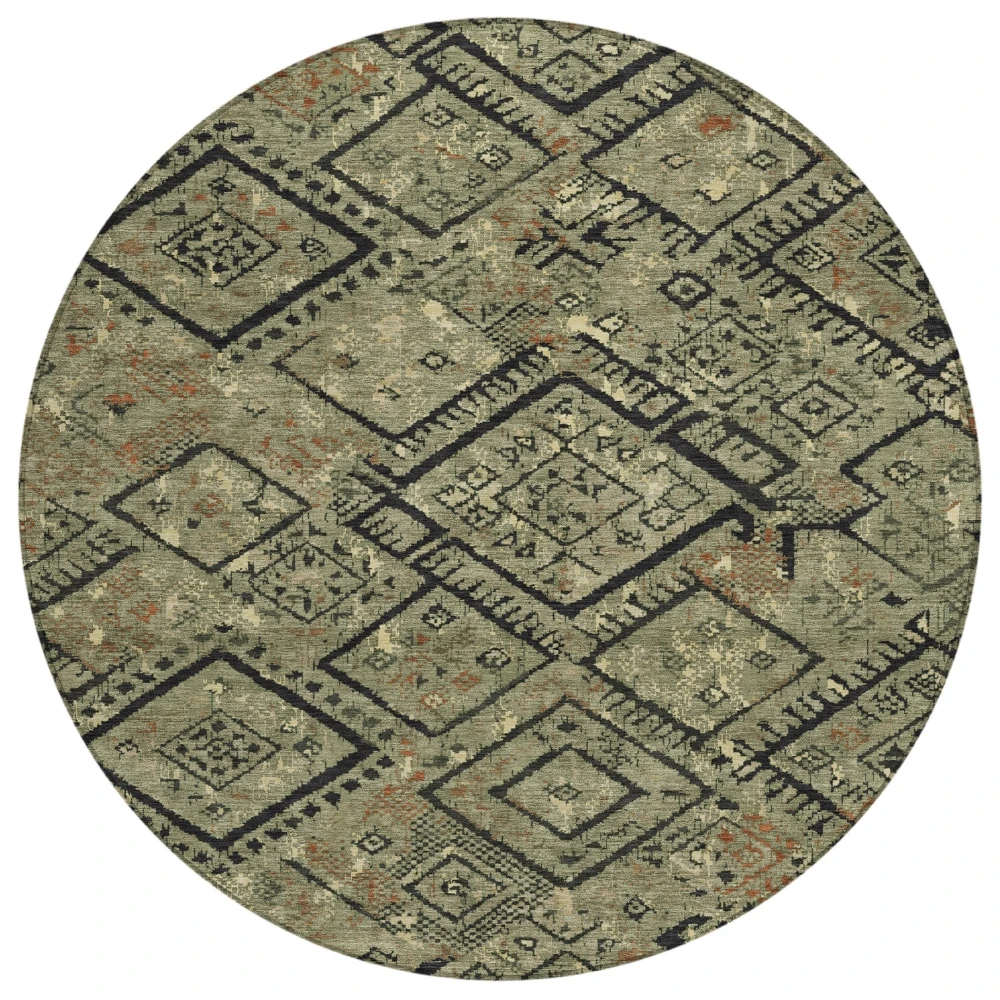 Chantille ACN2470 Olive 8' x 8' Rug