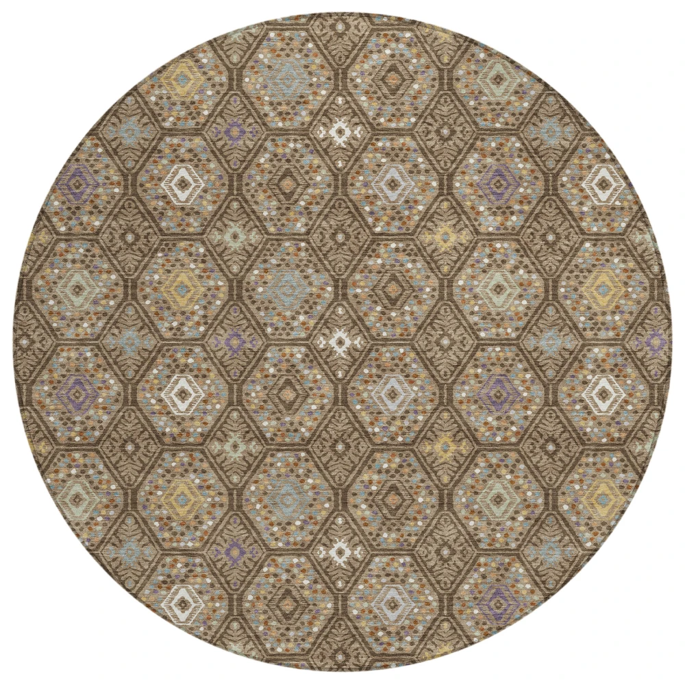 Chantille ACN2471 Brown 8' x 8' Rug