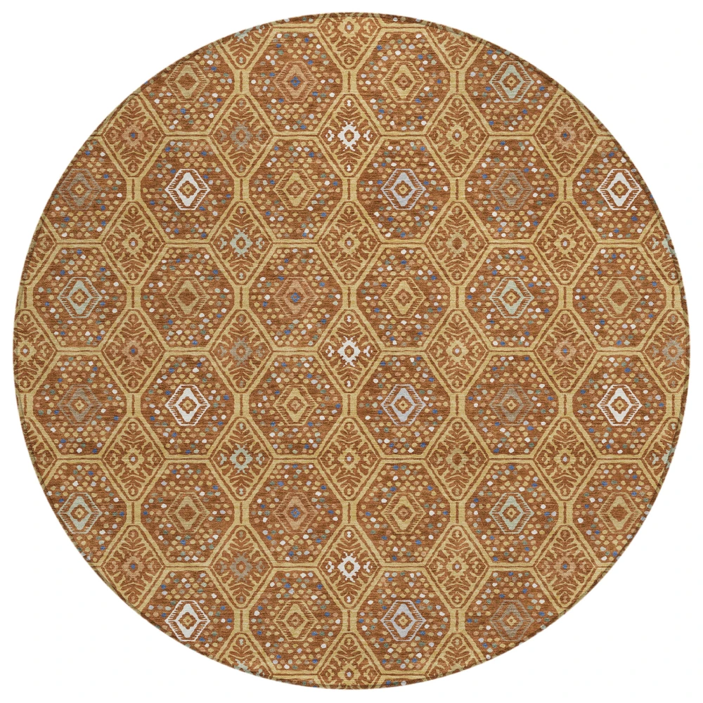 Chantille ACN2471 Gold 8' x 8' Rug