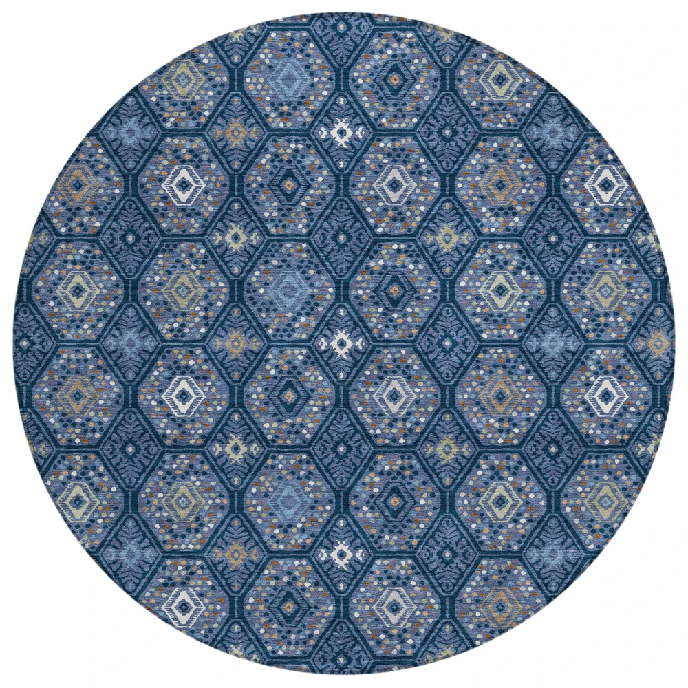 Chantille ACN2471 Navy 8' x 8' Rug