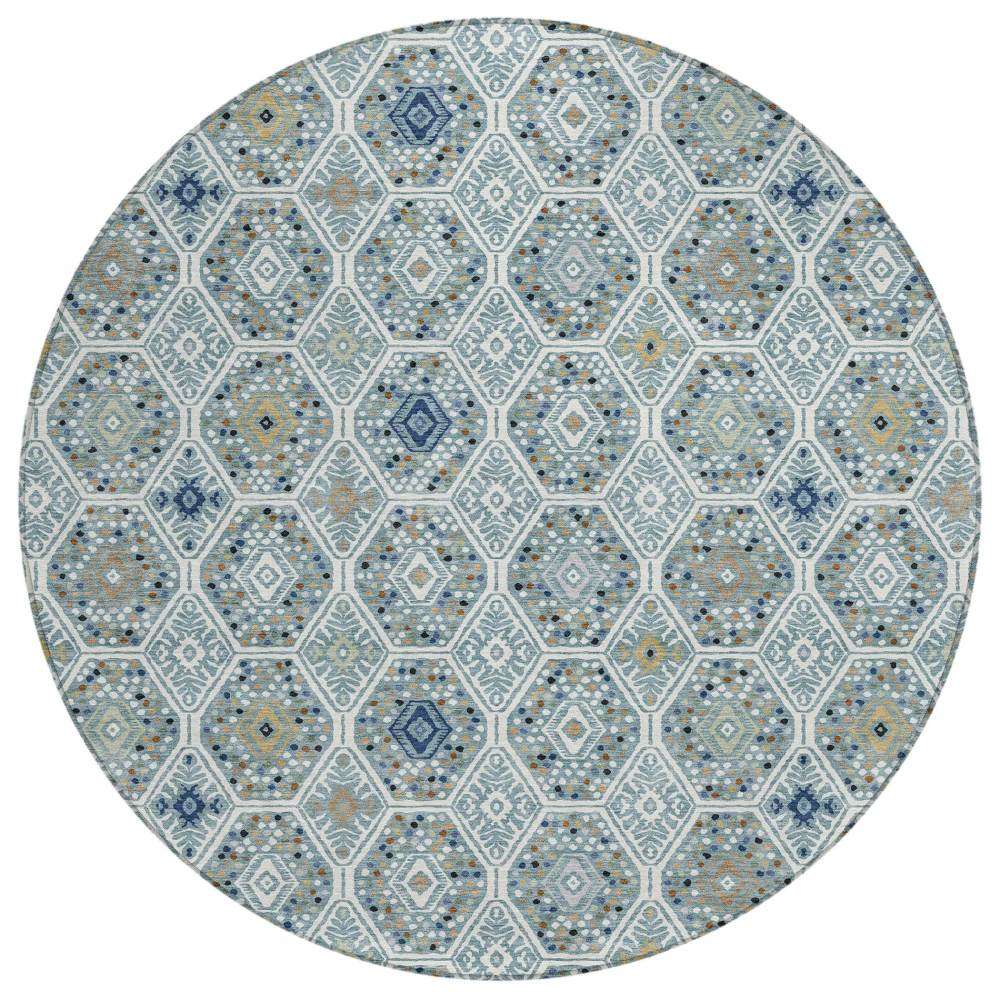 Chantille ACN2471 Teal 8' x 8' Rug