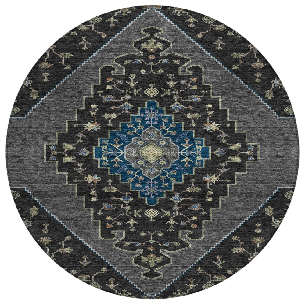 Chantille ACN2472 Black 8' x 8' Rug