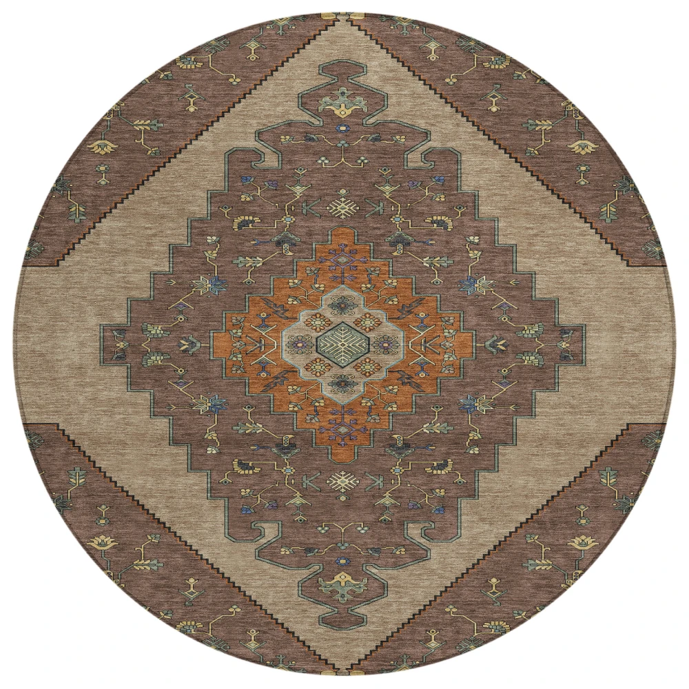 Chantille ACN2472 Brown 8' x 8' Rug