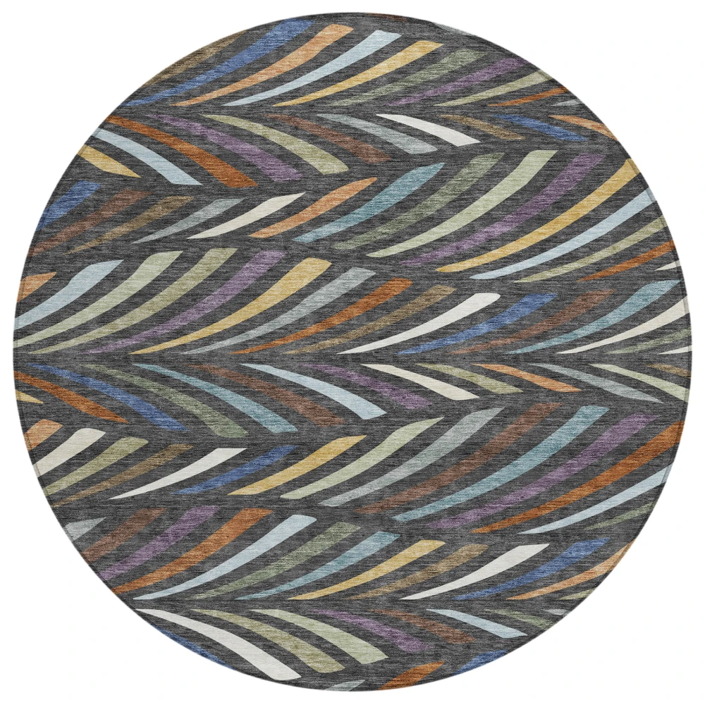Chantille ACN2475 Charcoal 8' x 8' Rug