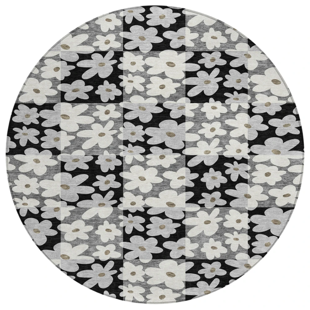Chantille ACN2476 Black 8' x 8' Rug