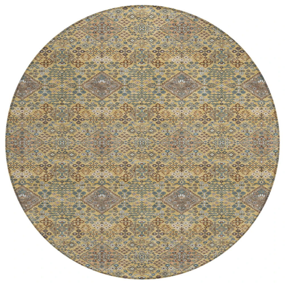 Chantille ACN2477 Gold 8' x 8' Rug
