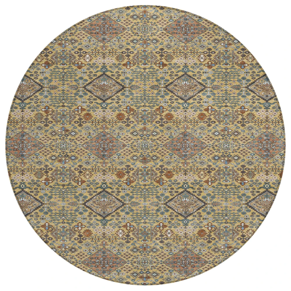 Chantille ACN2478 Gold 8' x 8' Rug