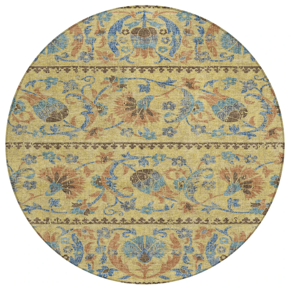 Chantille ACN2480 Gold 8' x 8' Rug