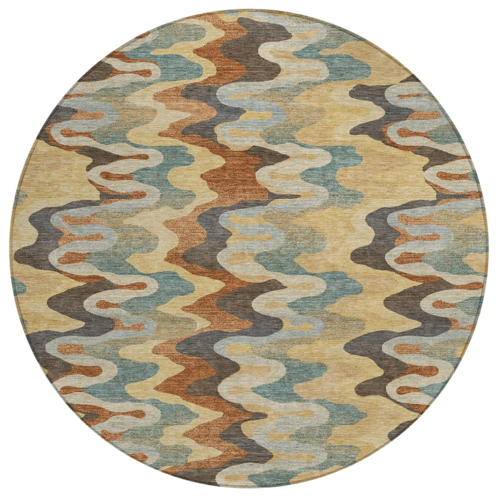 Chantille ACN2481 Gold 8' x 8' Rug