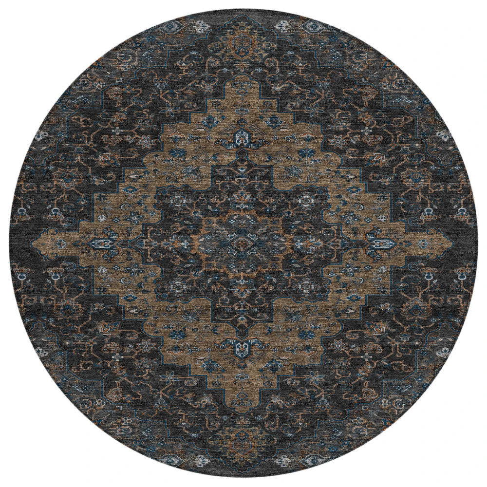 Chantille ACN2486 Black 8' x 8' Rug