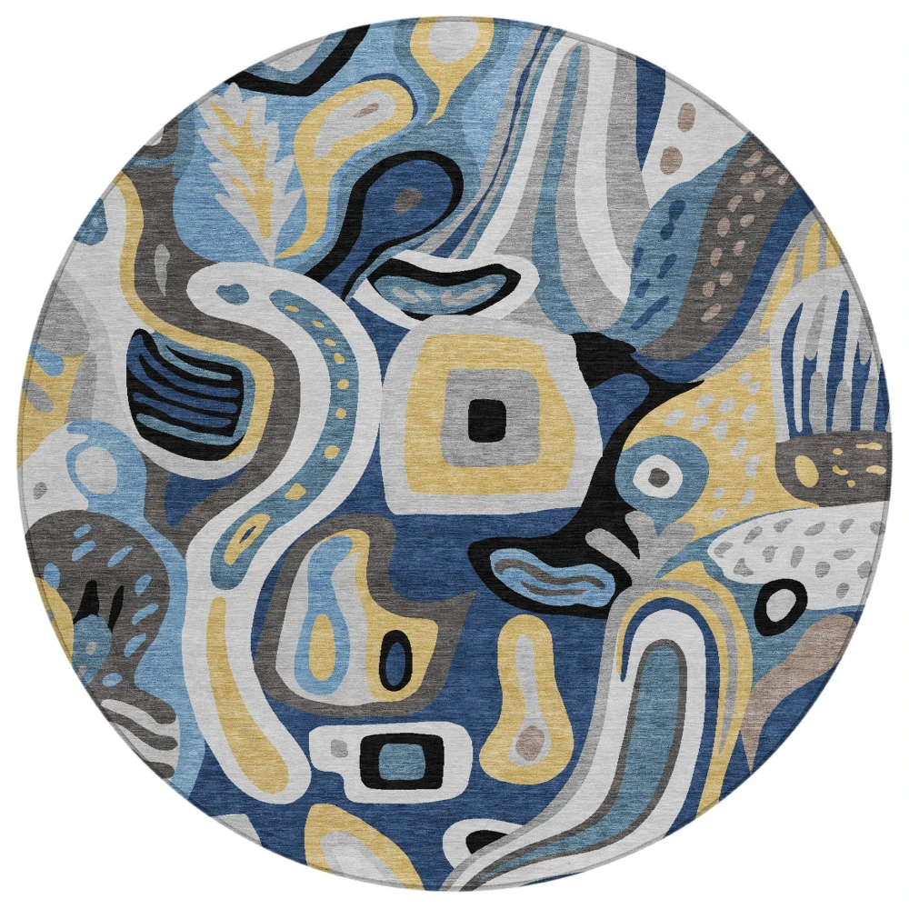 Chantille ACN2488 Blue 8' x 8' Rug