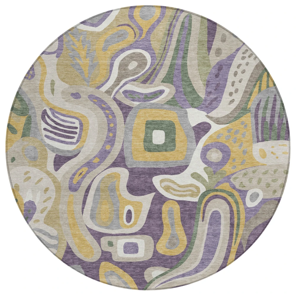 Chantille ACN2488 Plum 8' x 8' Rug