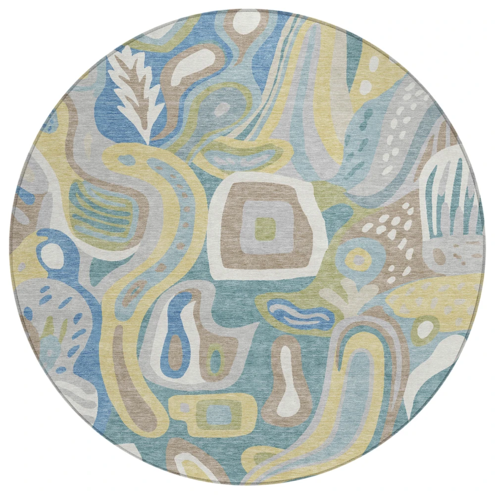Chantille ACN2488 Teal 8' x 8' Rug