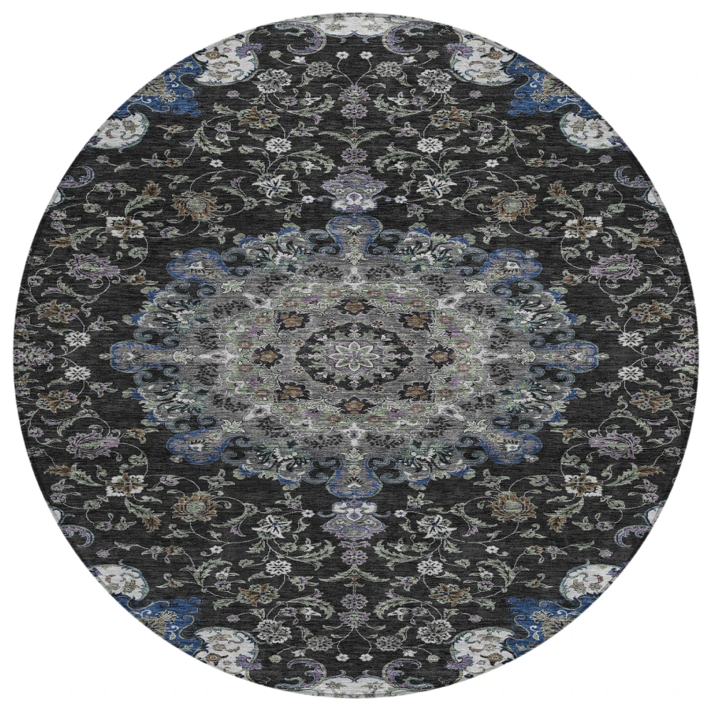 Chantille ACN2489 Black 8' x 8' Rug