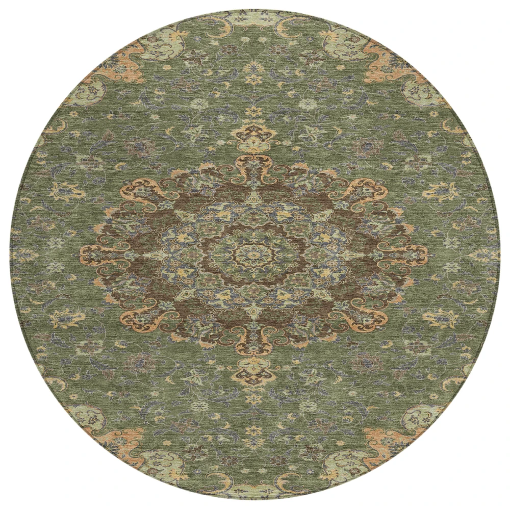 Chantille ACN2489 Olive 8' x 8' Rug