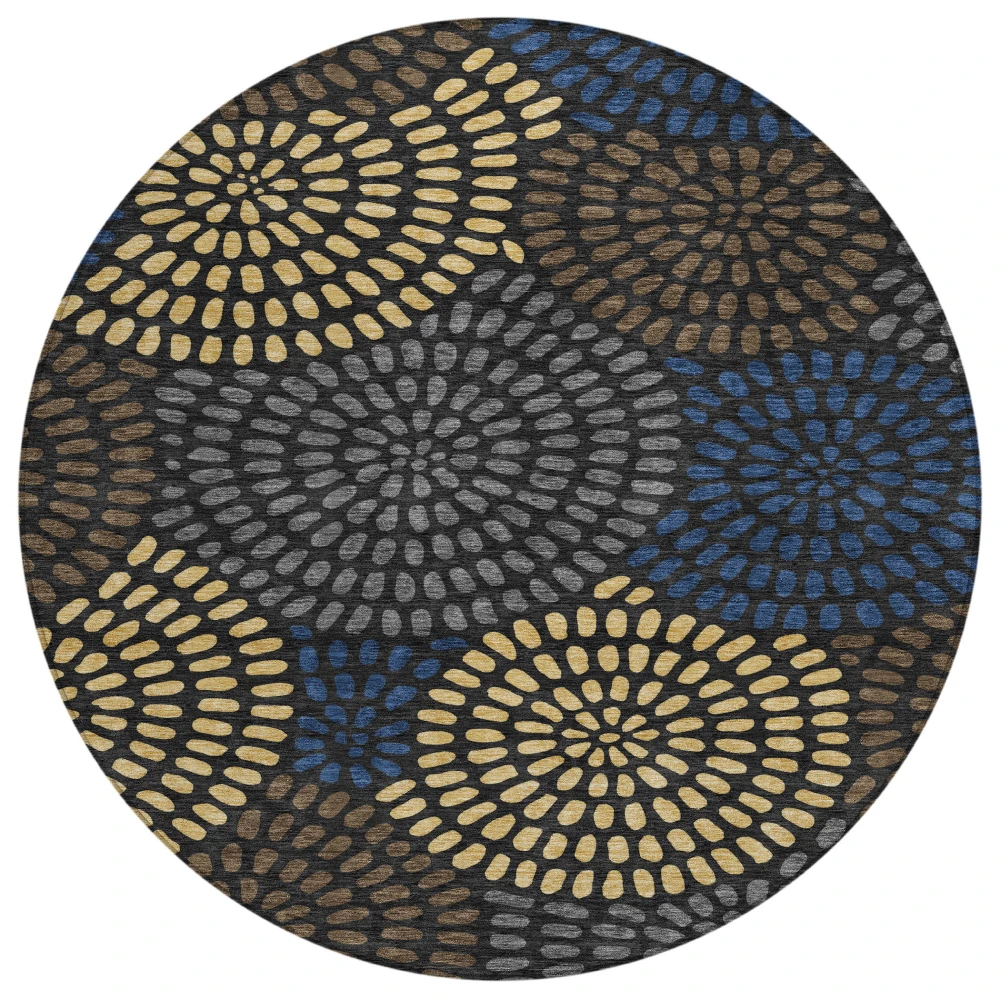 Chantille ACN2492 Black 8' x 8' Rug