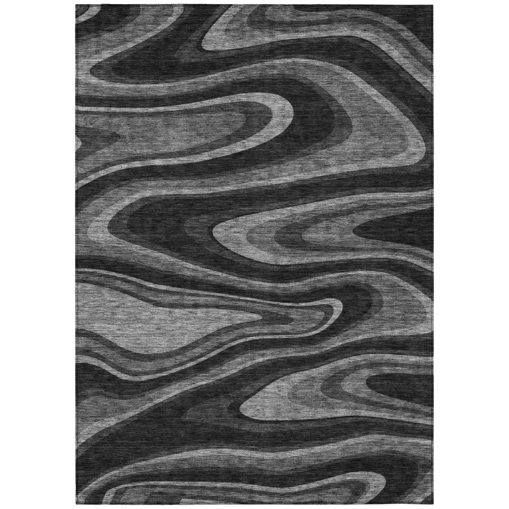 Chantille ACN2493 Black 3' x 5' Rug