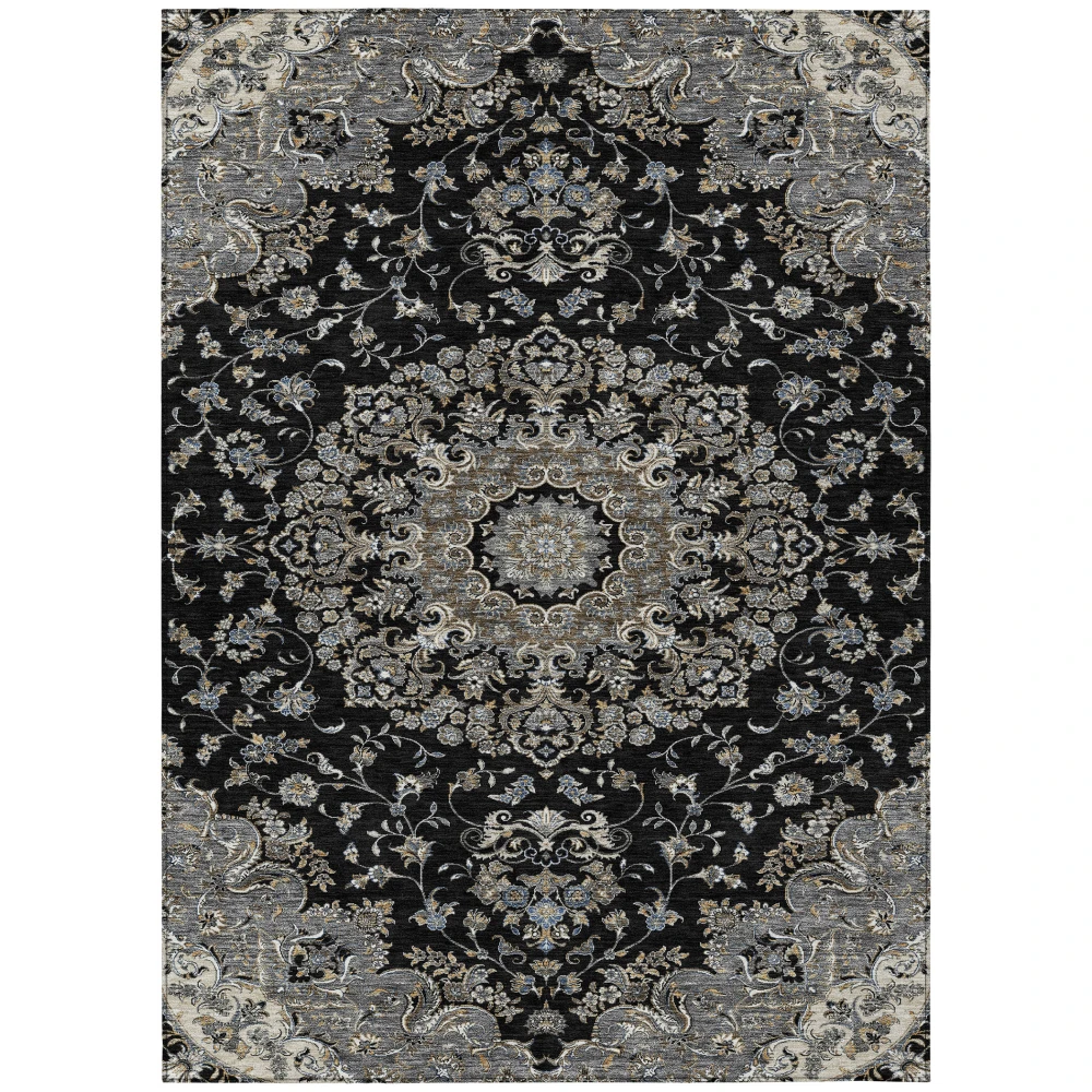 Chantille ACN2495 Black 5' x 7'6