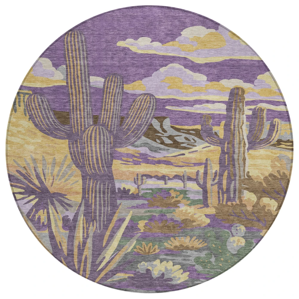 Chantille ACN2496 Purple 8' x 8' Rug