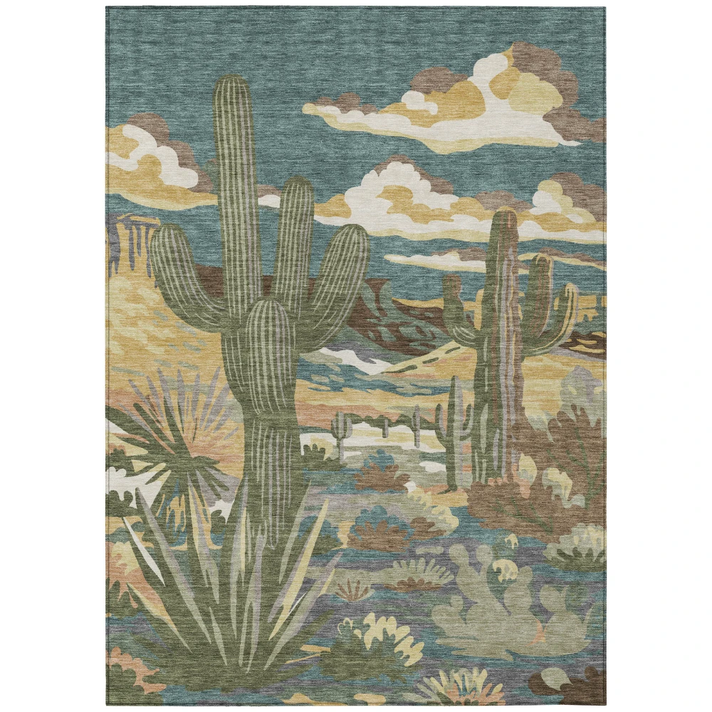 Chantille ACN2496 Teal 3' x 5' Rug