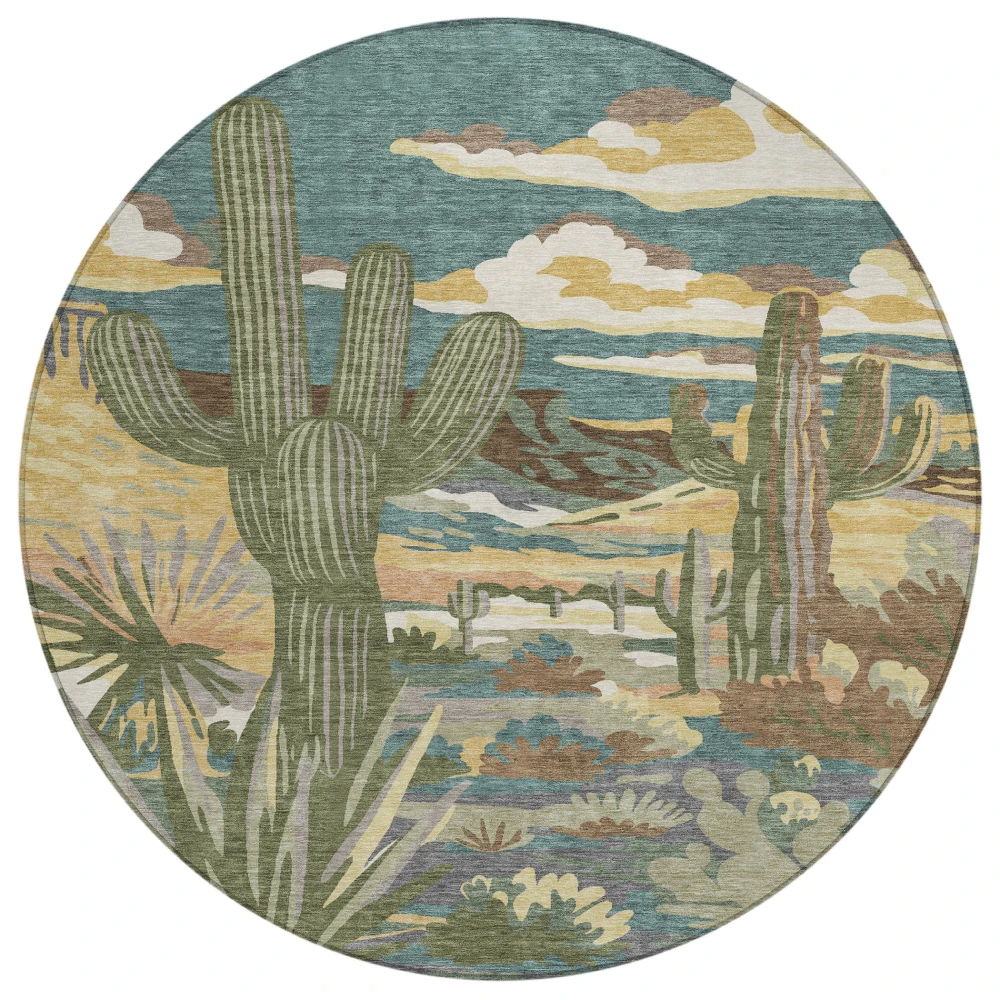 Chantille ACN2496 Teal 8' x 8' Rug