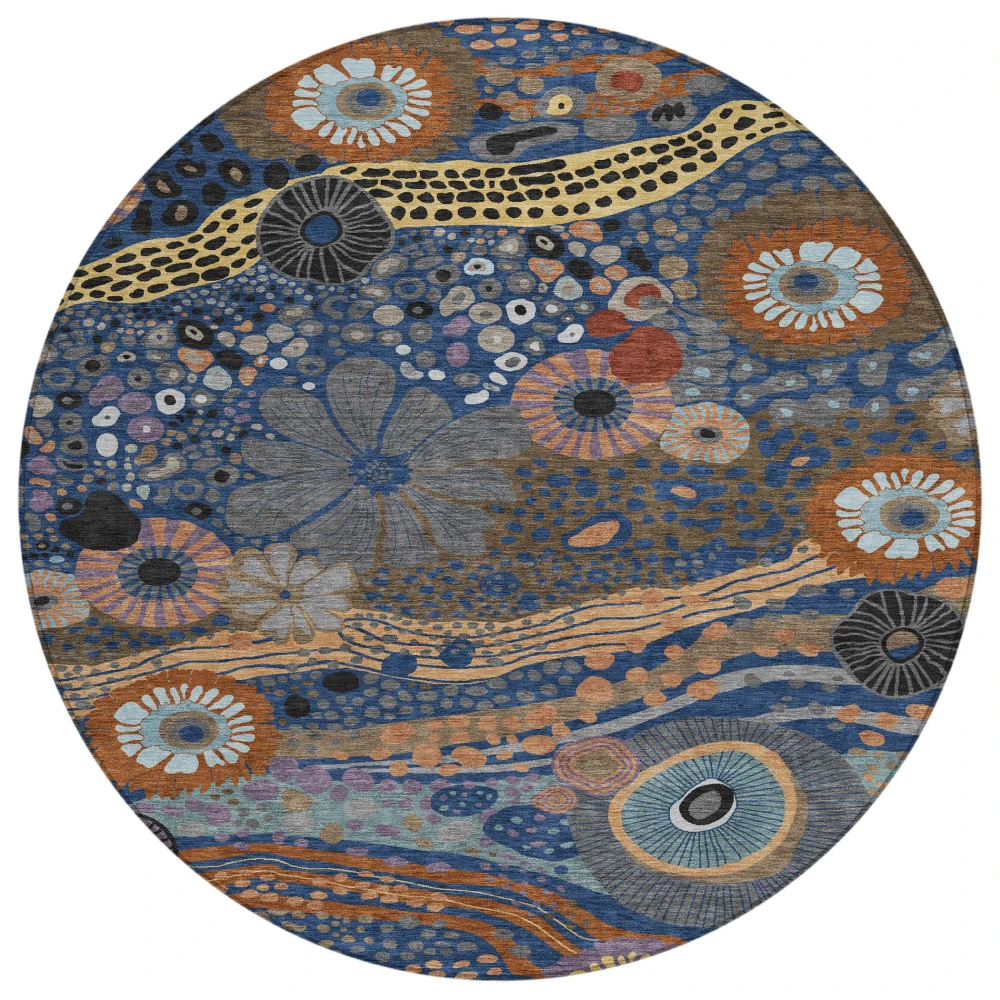 Chantille ACN2498 Navy 8' x 8' Rug