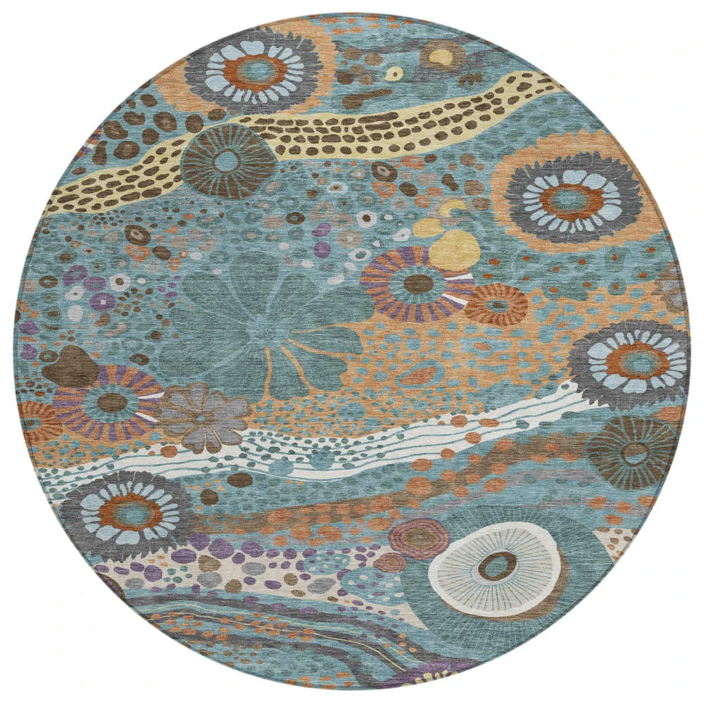Chantille ACN2498 Teal 8' x 8' Rug