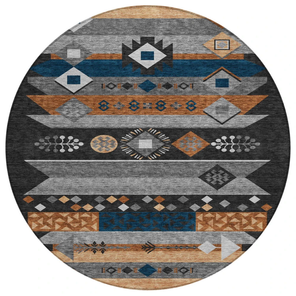 Chantille ACN2499 Black 8' x 8' Rug